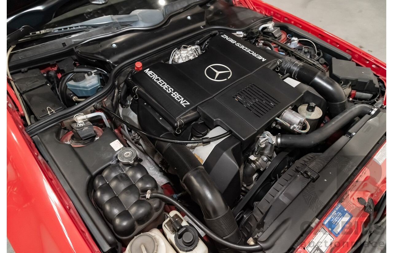 7/1990 Mercedes-Benz 500 SL  2d Convertible Red 5.0L V8