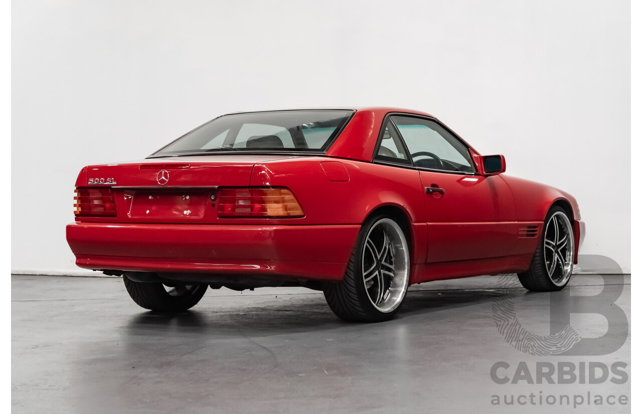7/1990 Mercedes-Benz 500 SL  2d Convertible Red 5.0L V8