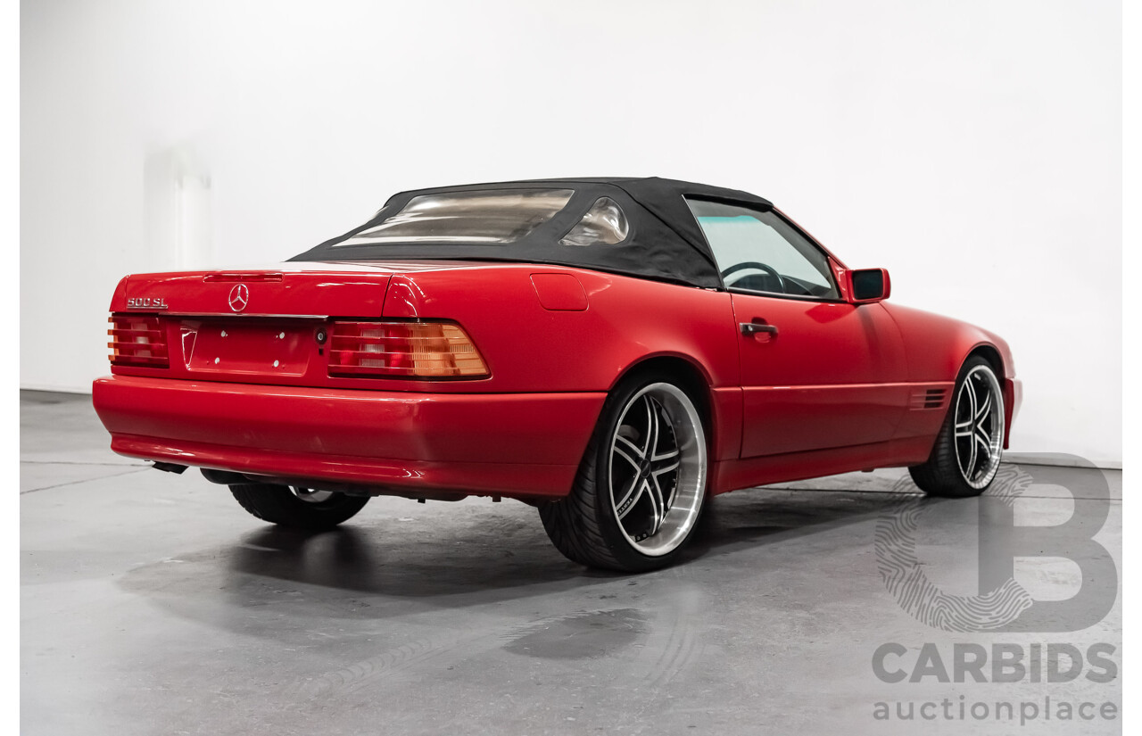 7/1990 Mercedes-Benz 500 SL  2d Convertible Red 5.0L V8