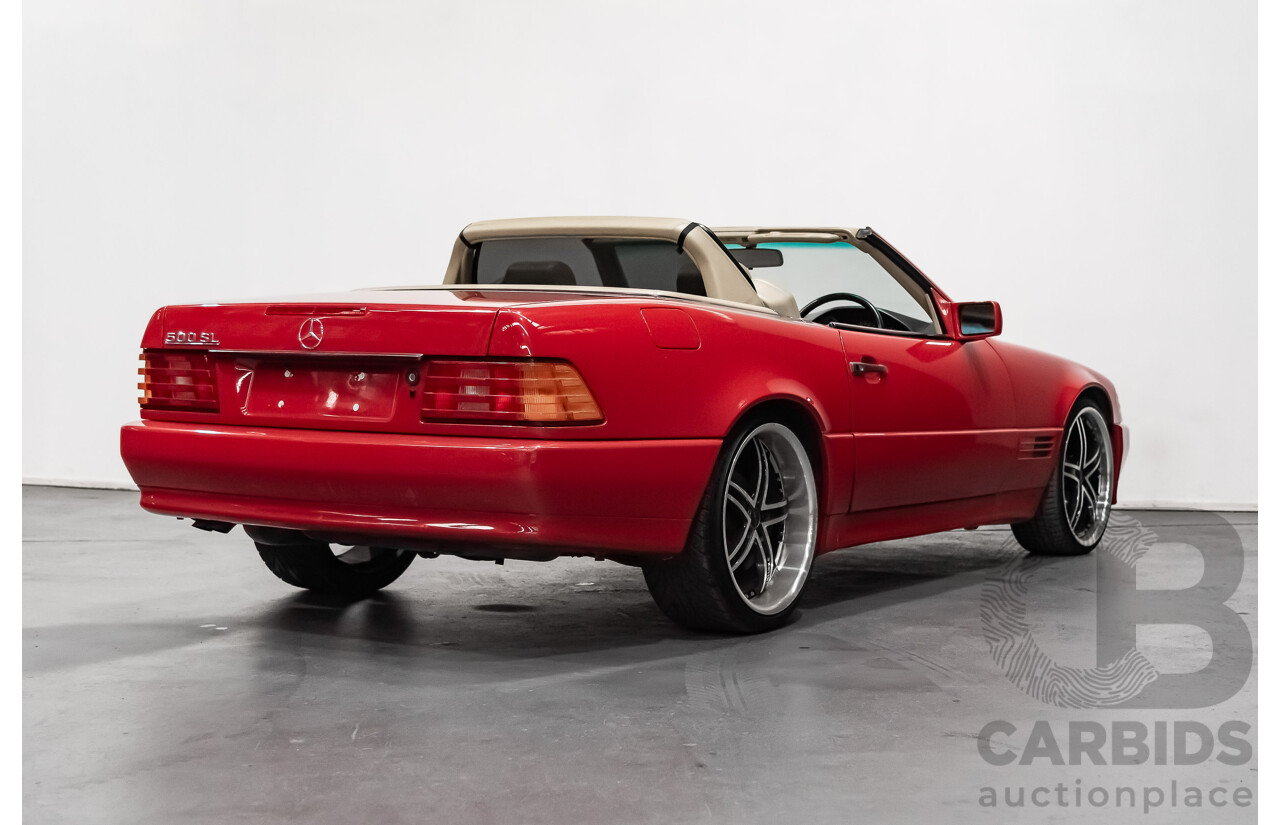 7/1990 Mercedes-Benz 500 SL  2d Convertible Red 5.0L V8