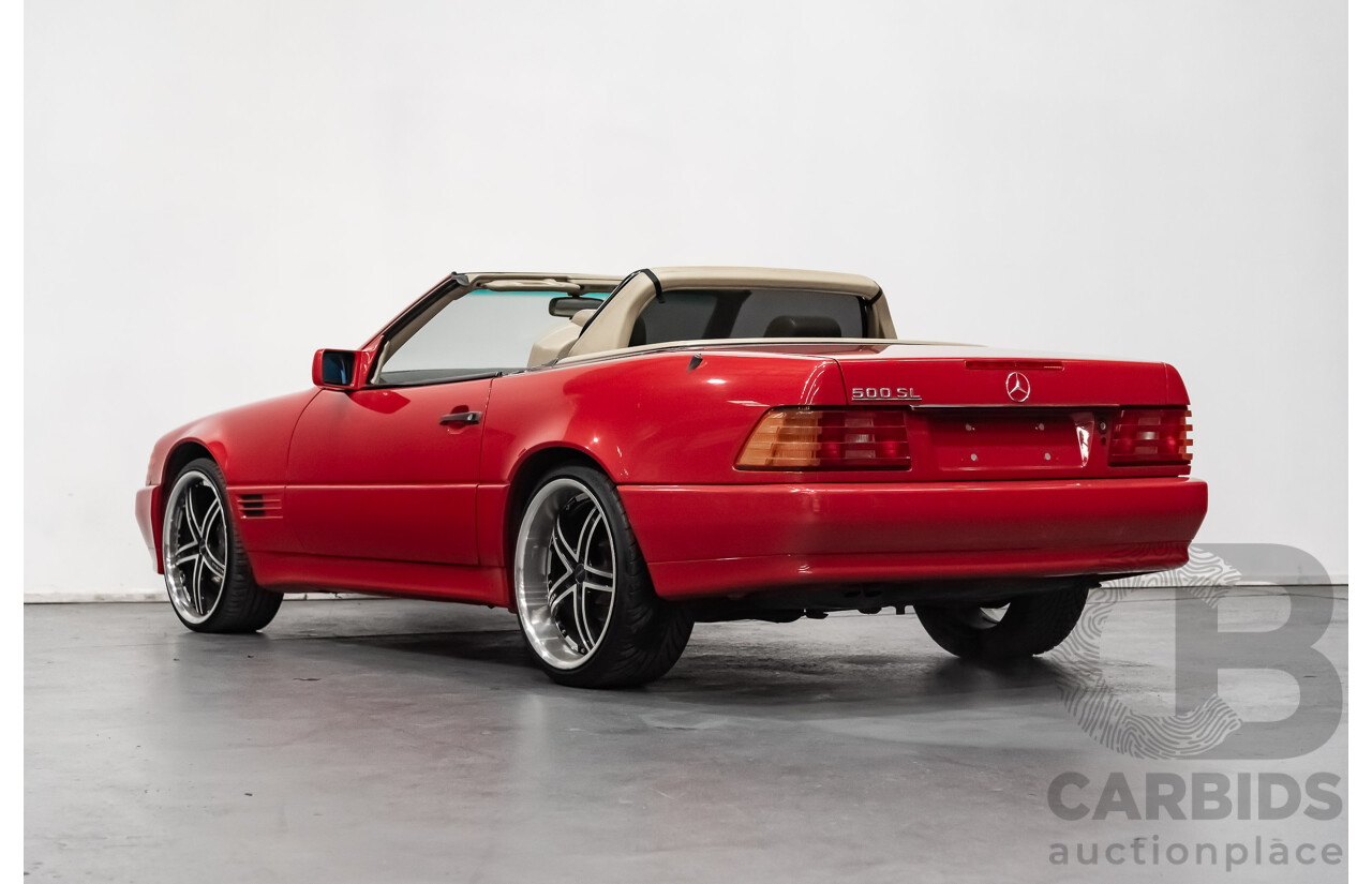 7/1990 Mercedes-Benz 500 SL  2d Convertible Red 5.0L V8