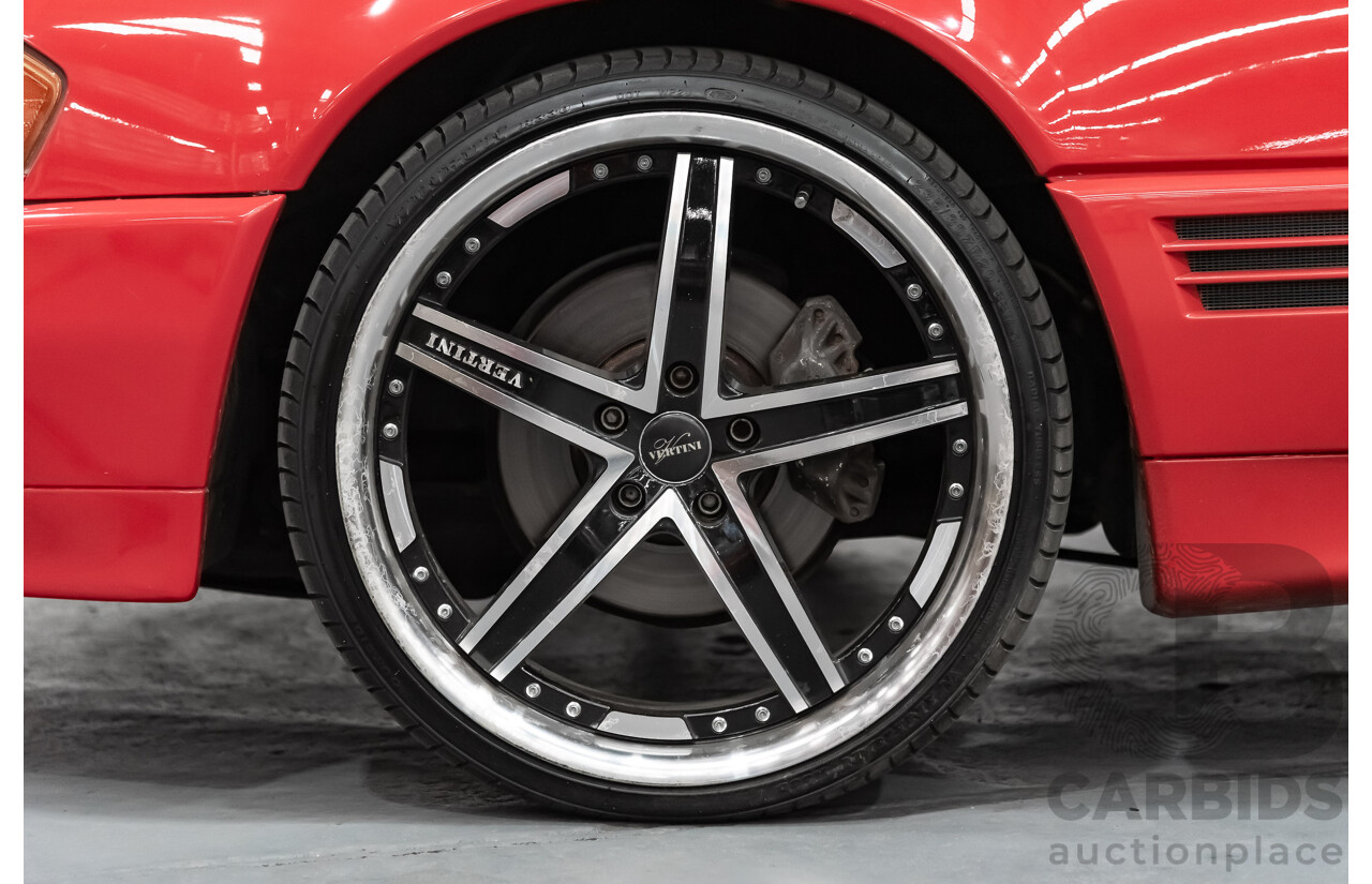 7/1990 Mercedes-Benz 500 SL  2d Convertible Red 5.0L V8