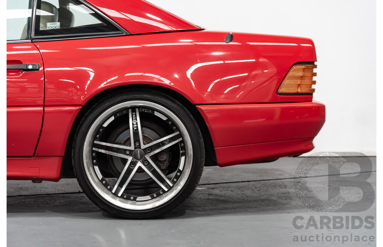 7/1990 Mercedes-Benz 500 SL  2d Convertible Red 5.0L V8