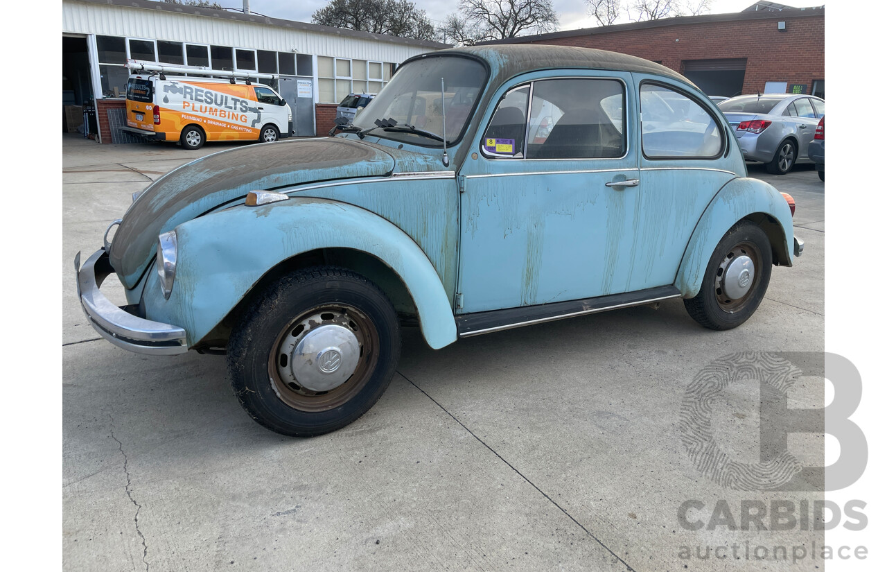 1/1974 Volkswagen 1600 Super BUG L  2d Sedan Blue 1.6L