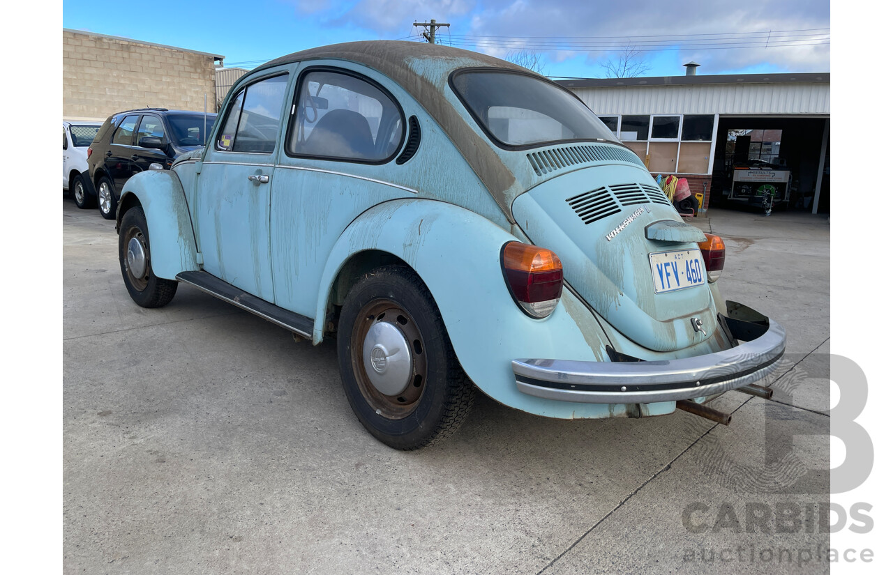 1/1974 Volkswagen 1600 Super BUG L  2d Sedan Blue 1.6L