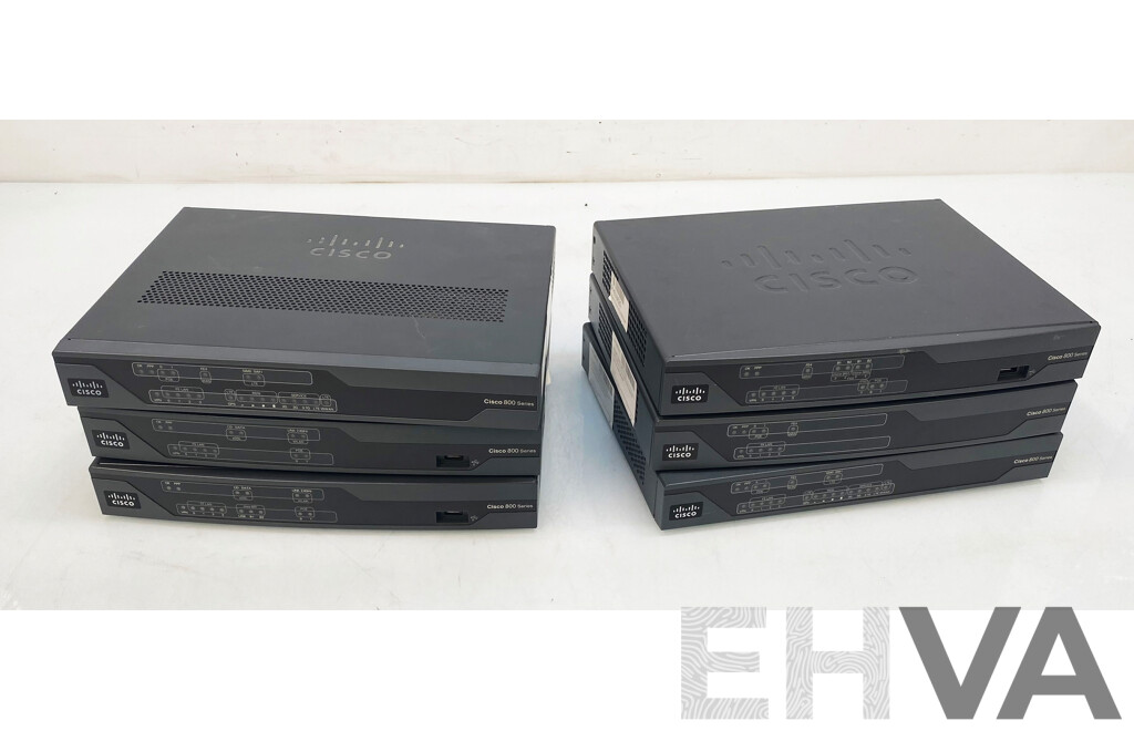 Assorted Lot of Cisco 800 Series Intergrated Routers