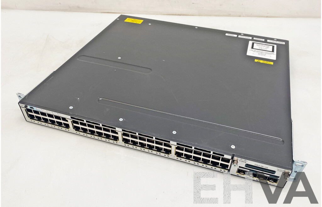 Cisco Catalyst (WS-C3750X-48P-S) 3750-X Series PoE+ 48-Port Gigabit Ethernet Switch