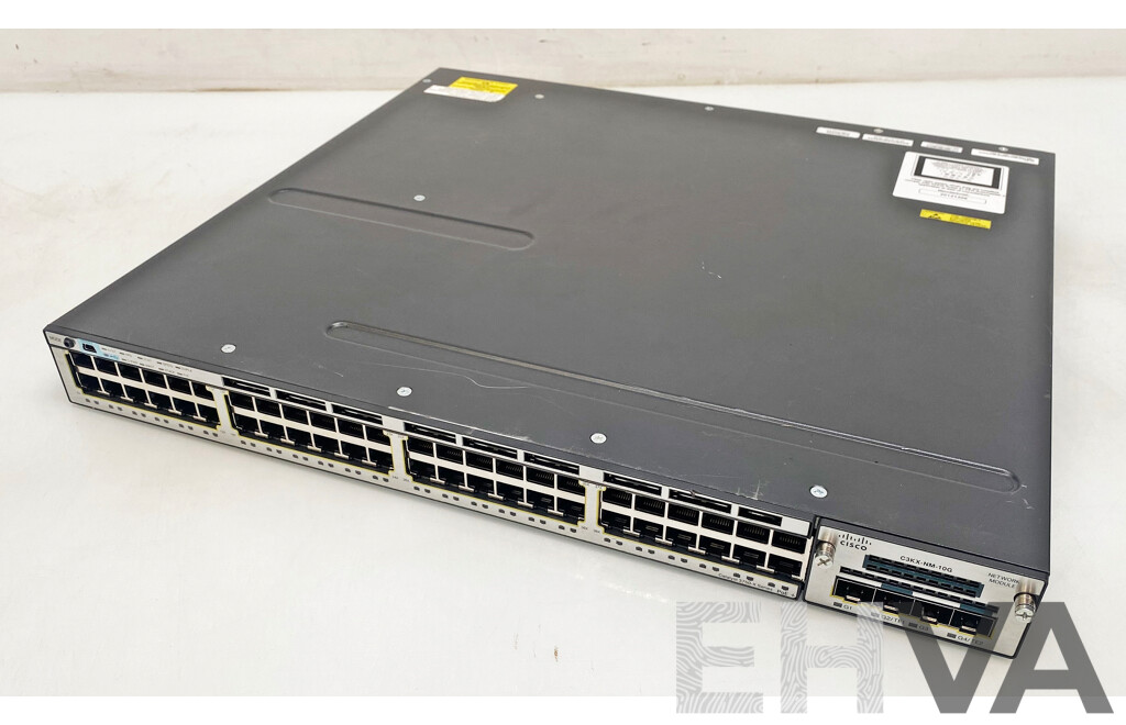 Cisco Catalyst (WS-C3750X-48P-S) 3750-X Series PoE+ 48-Port Gigabit Ethernet Switch