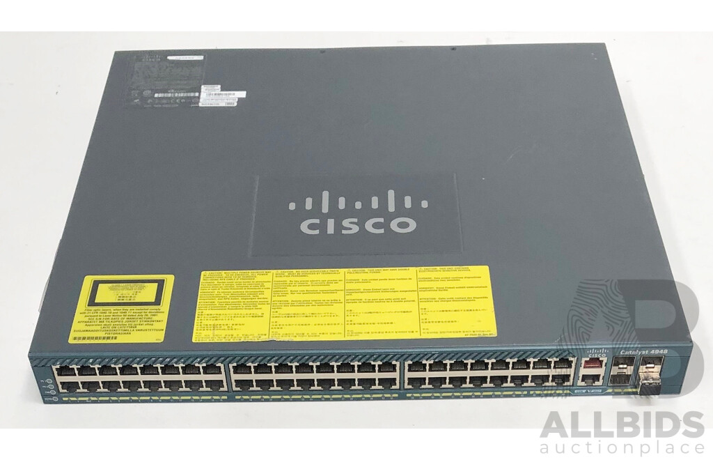 Cisco Catalyst (WS-C4948-E) 4948 48-Port Gigabit Ethernet Switch
