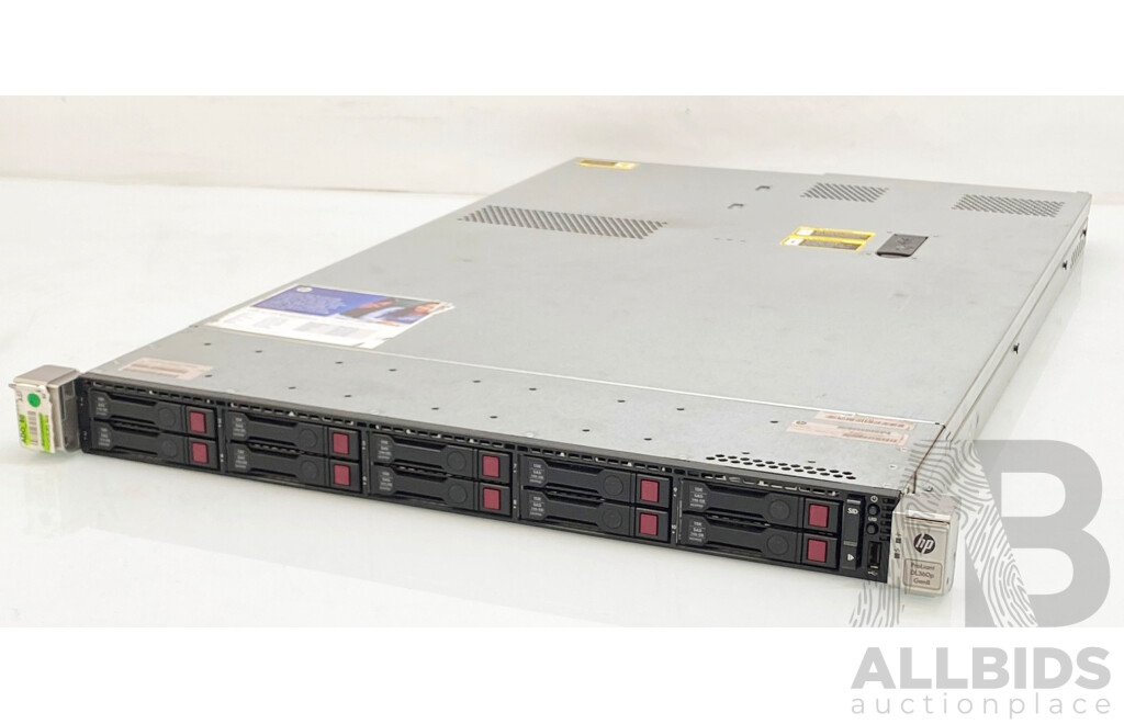 HP ProLiant DL360p Gen8 Dual Intel Xeon (E5-2630 0) 2.30GHz-2.80GHz 6-Core CPU 1RU Server W/ 32GB DDR3