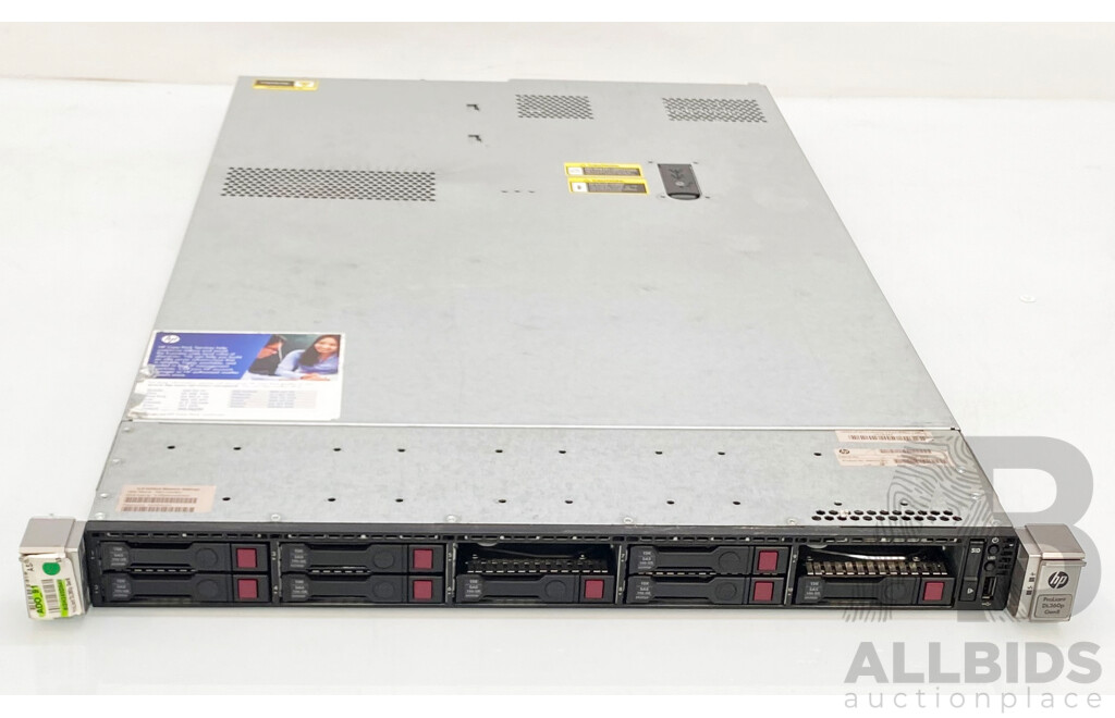 HP ProLiant DL360p Gen8 Dual Intel Xeon (E5-2630 0) 2.30GHz-2.80GHz 6-Core CPU 1RU Server W/ 32GB DDR3