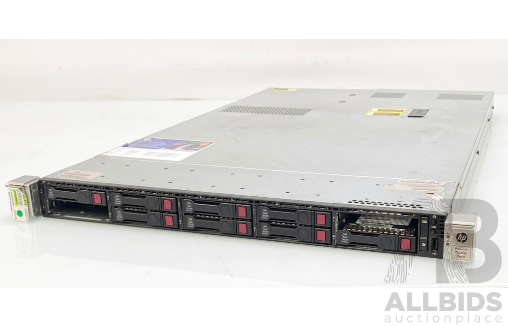 HP ProLiant DL360p Gen8 Dual Intel Xeon (E5-2630 0) 2.30GHz-2.80GHz 6-Core CPU 1RU Server W/ 32GB DDR3