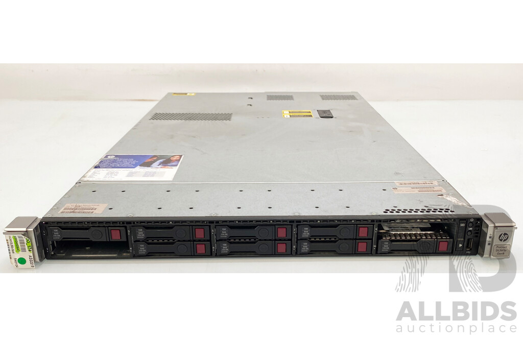 HP ProLiant DL360p Gen8 Dual Intel Xeon (E5-2630 0) 2.30GHz-2.80GHz 6-Core CPU 1RU Server W/ 32GB DDR3