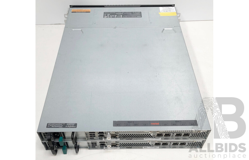 Riverbed Steelhead (SHA-01050-M) 1050 WAN Acceleration Appliance - Lot of Two