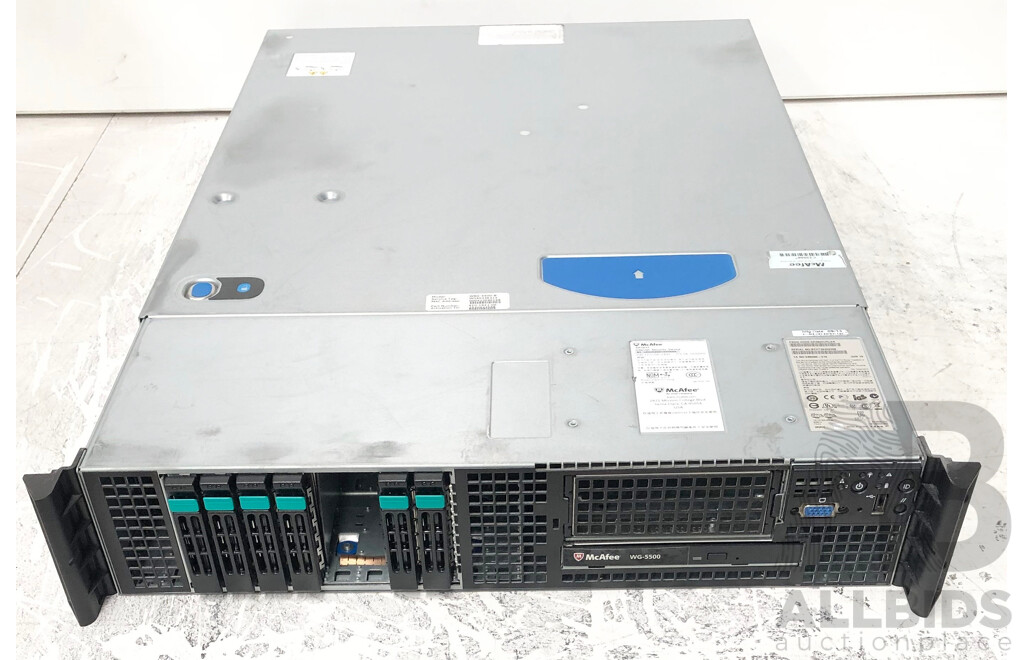 McAfee (WG-5500) Dual Intel Xeon (X5660) 2.80GHz-3.20GHz 6-Core CPU Web Gateway Security Appliance