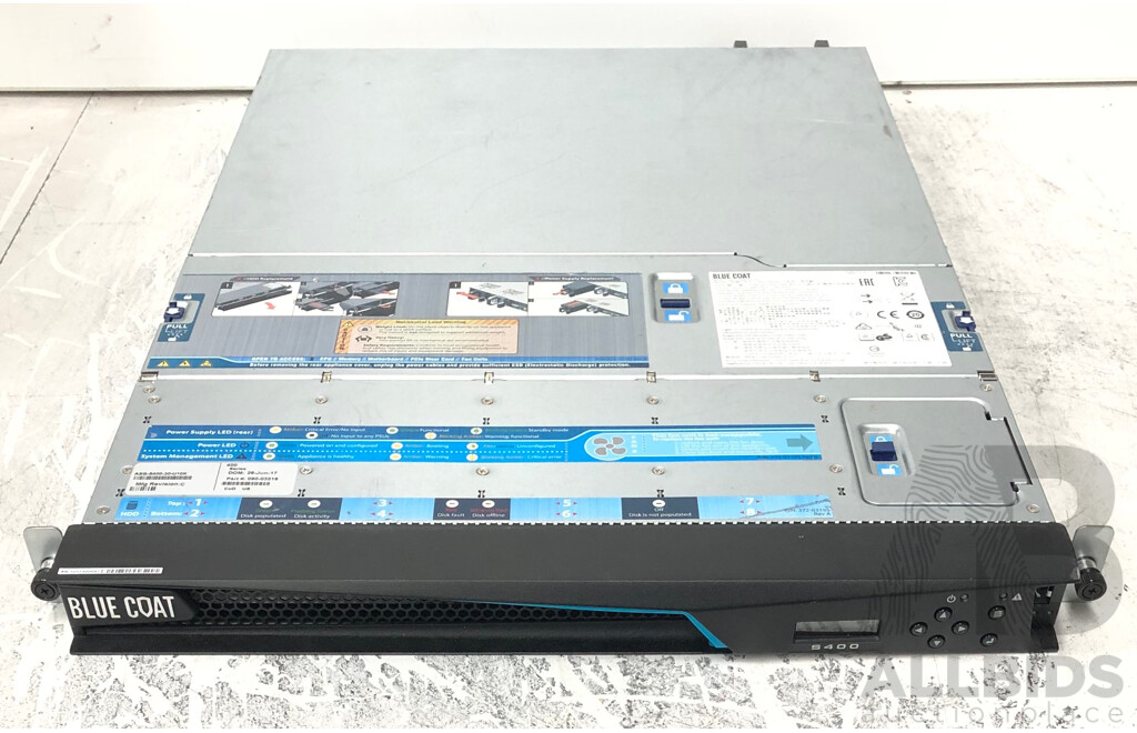 Blue Coat (ASG-S400-30-U10K) S400 Advanced Secure Gateway