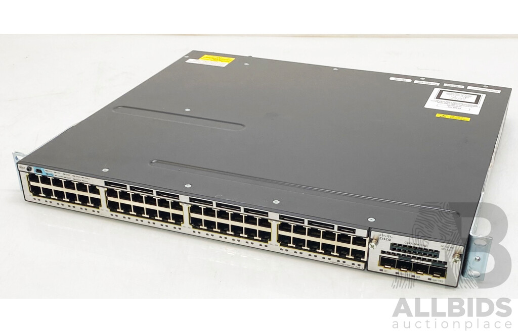 Cisco Catalyst (WS-C3750X-48P-L) 3750-X Series 48-Port Gigabit PoE+ Ethernet Switch