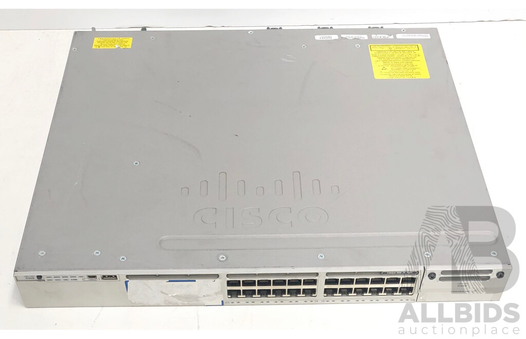 Cisco (WS-C3850-24P-S) Catalyst 3850-24-PoE+ 24-Port Gigabit Switch