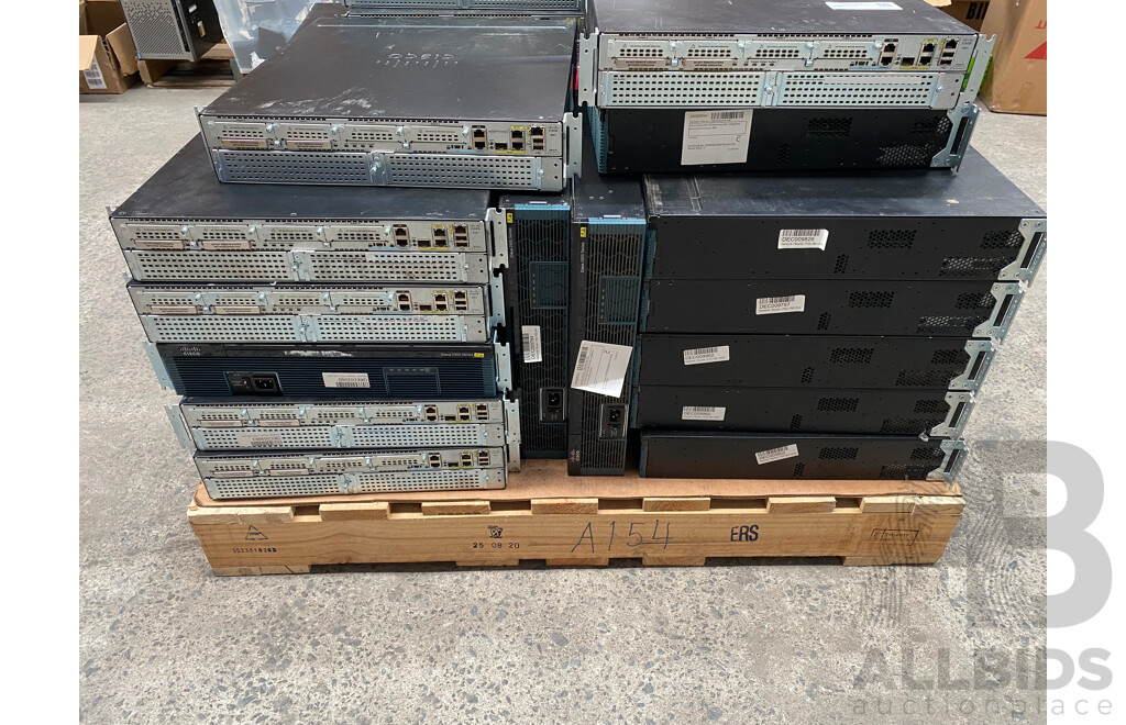 Pallet Lot of Assorted Cisco Routers
