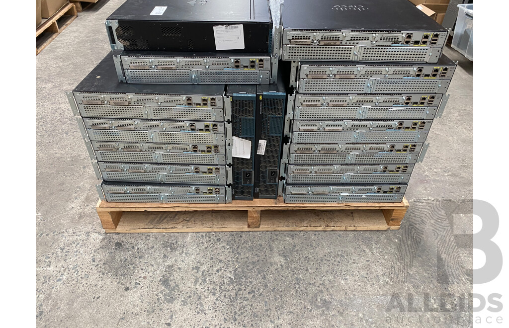 Pallet Lot of Assorted Cisco Routers