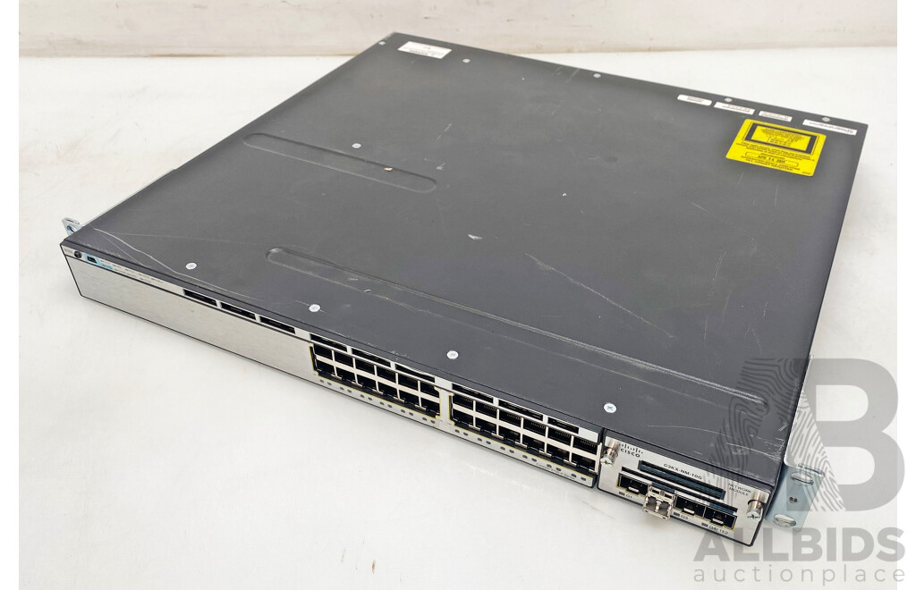 Cisco Catalyst (WS-C3750X-24T-S) 3750-X Series 24-Port Gigabit Managed Switch