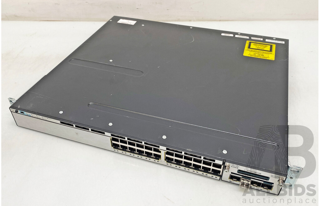 Cisco Catalyst (WS-C3750X-24T-S) 3750-X Series 24-Port Gigabit Managed Switch