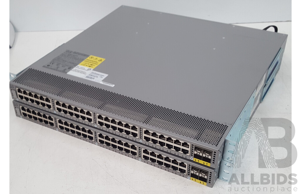 Cisco (N2K-C2248TP-1GE) Nexus 2248TP 1GE 48-Port Fabric Extender - Lot of Two