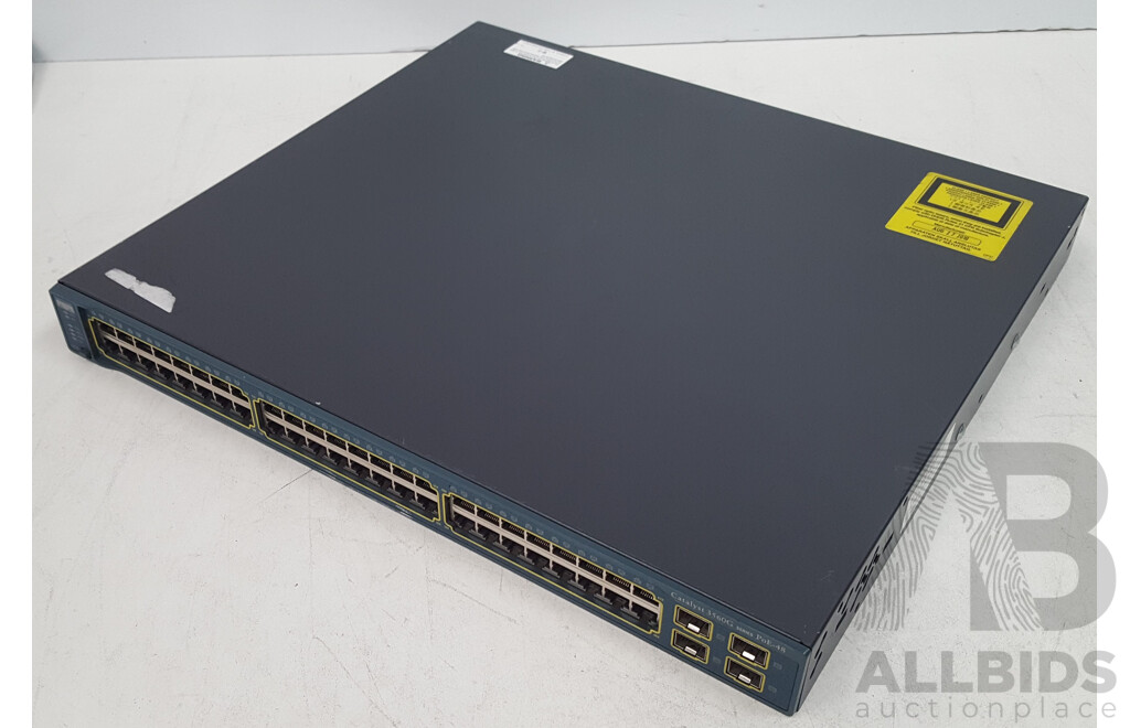 Cisco (WS-C3560G-48PS-S) Catalyst 3560G Series PoE-48 48-Port Gigabit Managed Switch