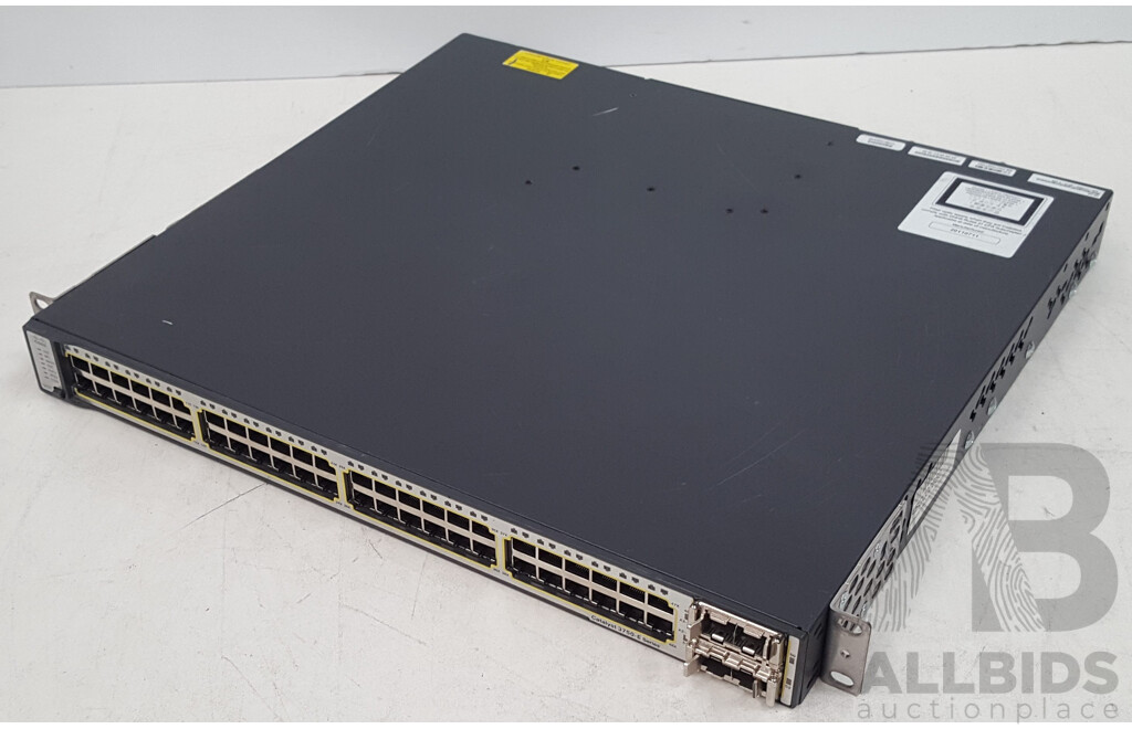 Cisco (WS-C3750E-48TD-E) Catalyst 3750-E Series 48-Port Gigabit Switch