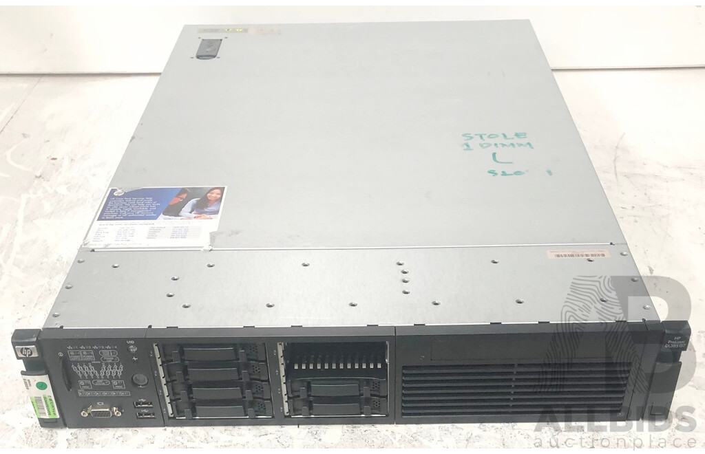 HP ProLiant DL385 G7 Dual AMD Opteron (6234) 2.40GHz-3.00GHz 12-Core CPU 2RU Server w/ 128GB DDR3