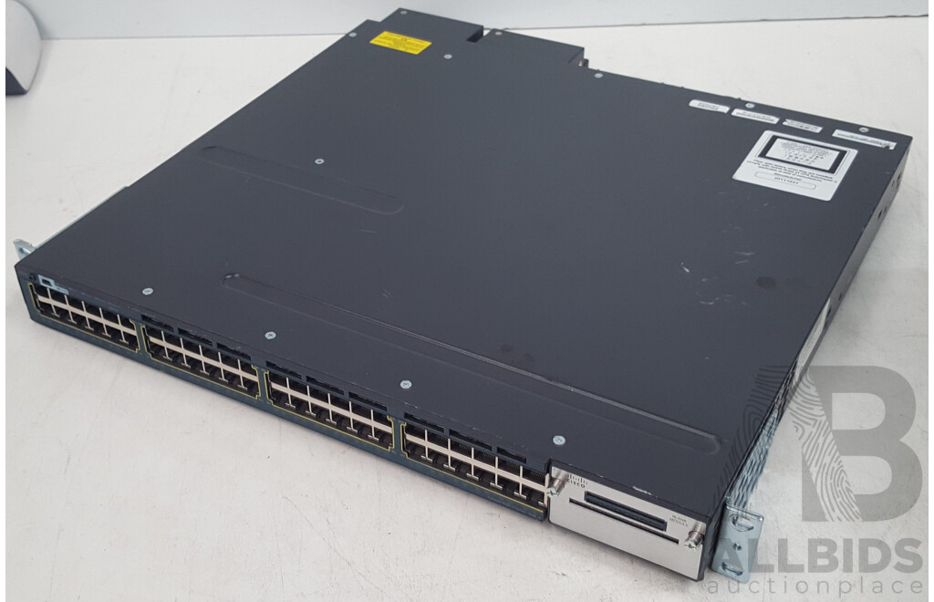 Cisco (WS-C3560X-48PF-S) Catalyst 3560-X Series PoE+ 48-Port Gigabit Ethernet Switch