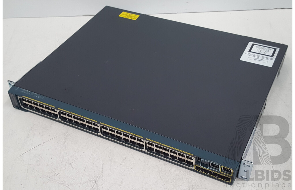 Cisco (WS-C2960S-48FPS-L) Catalyst 2960-S Series PoE+ 48-Port Gigabit Ethernet Switch