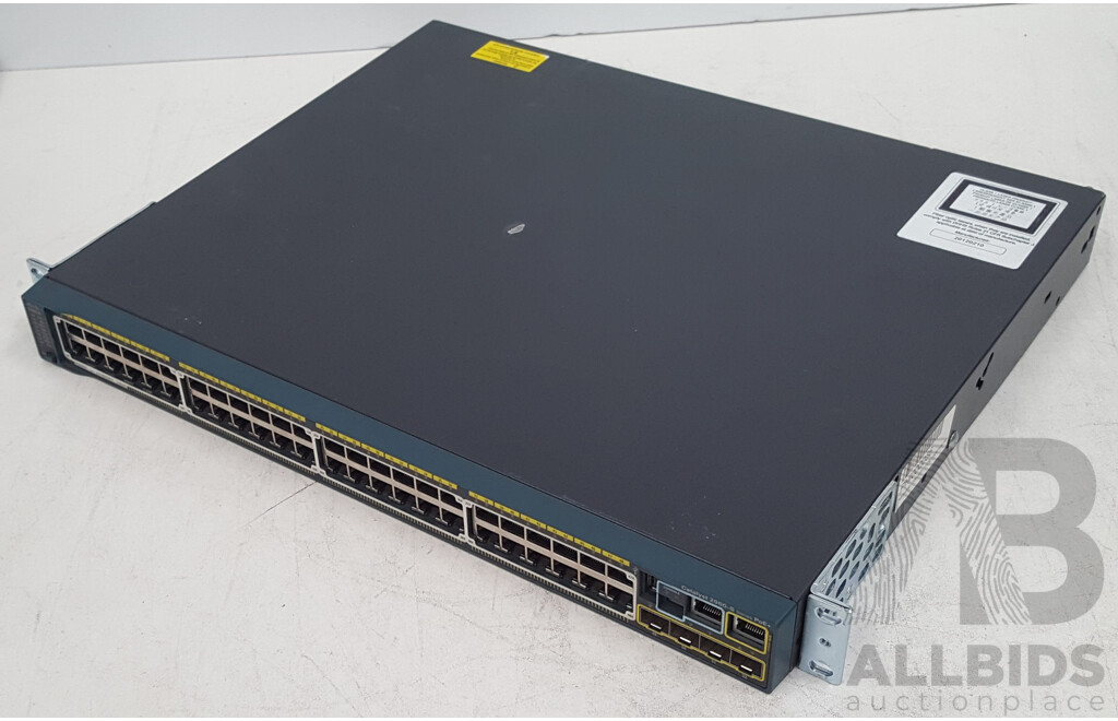 Cisco (WS-C2960S-48FPS-L) Catalyst 2960-S Series PoE+ 48-Port Gigabit Ethernet Switch