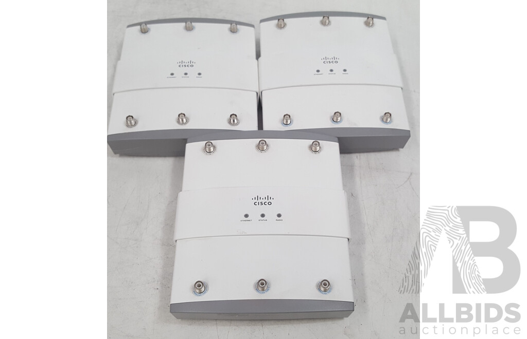 Cisco Assorted Aironet 1250 Series Access Points - Lot of Three