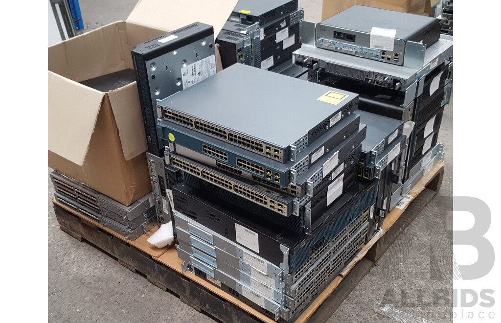 Bulk Lot of Assorted Cisco Networking Equipment