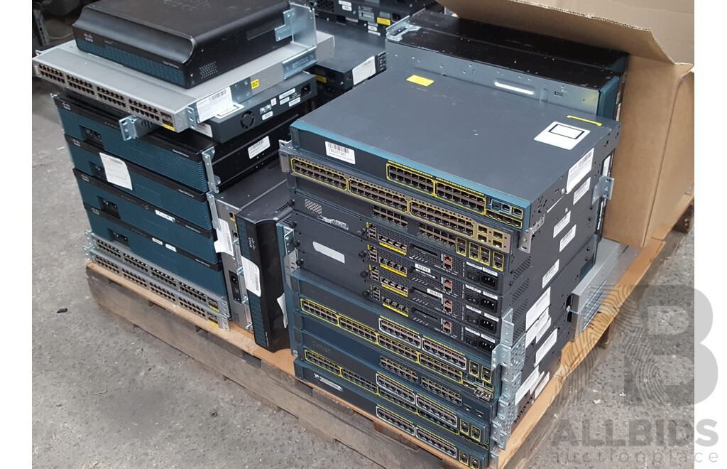 Bulk Lot of Assorted Cisco Networking Equipment