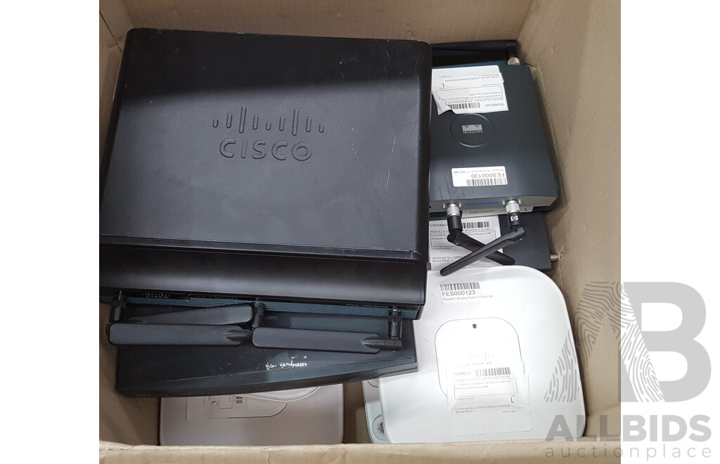 Bulk Lot of Assorted Cisco Networking Equipment