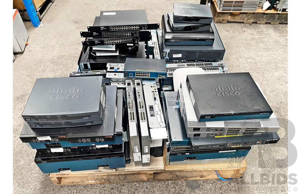 Pallet Lot of Assorted Cisco Routers/Switches