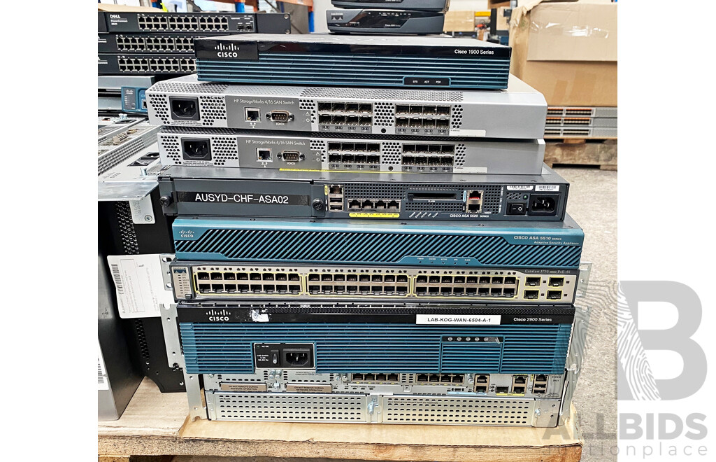 Pallet Lot of Assorted Cisco Routers/Switches