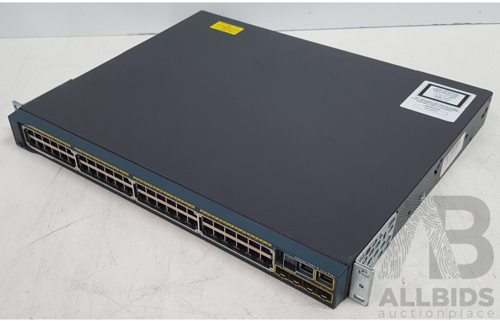 Cisco (WS-C2960S-48FPS-L) Catalyst 2960-S Series PoE+ 48-Port Gigabit Ethernet Switch