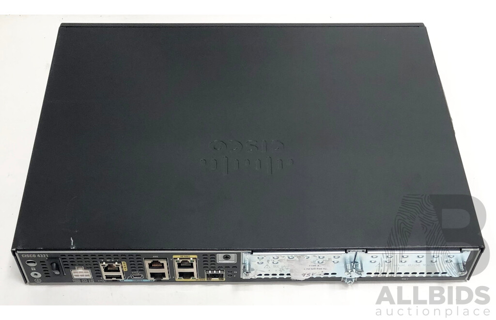 Cisco (ISR4321/K9) 4300 Series - Lot 1495292 | ALLBIDS