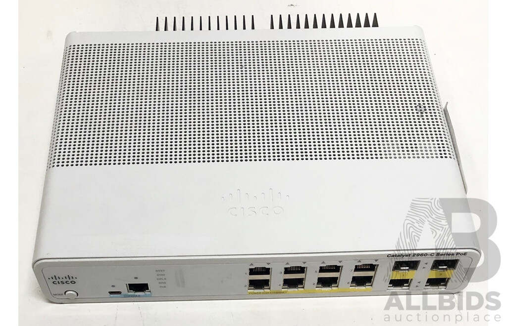 Cisco (WS-C2960C-8PC-L) Catalyst 2960-C Series PoE 8-Port Fast Ethernet Switch