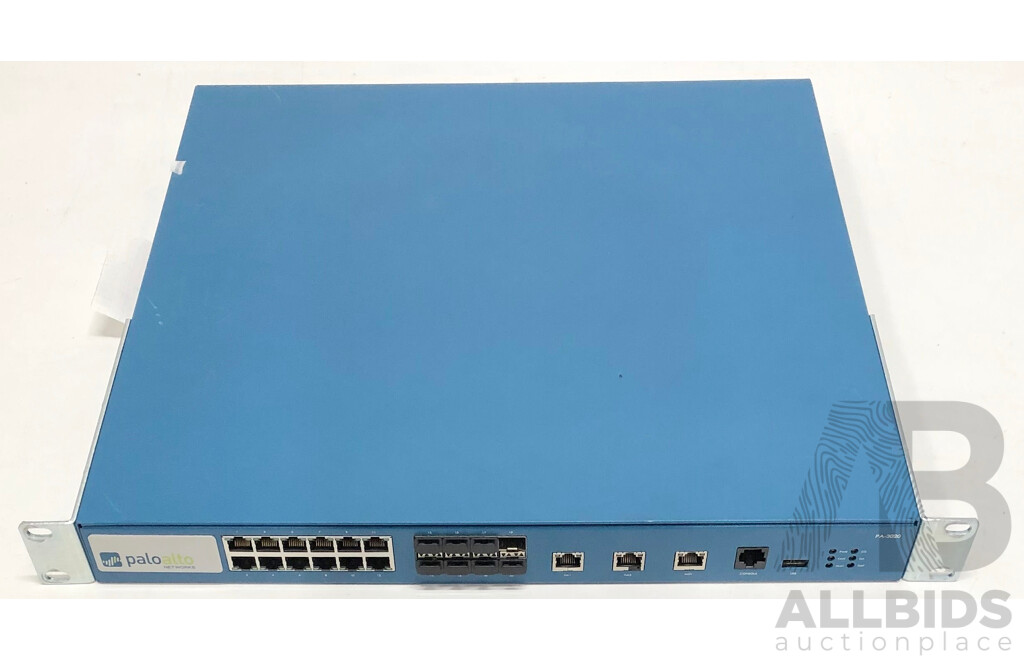 Palo Alto Networks (PA-3020) PA-3000 Series Firewall Security Appliance