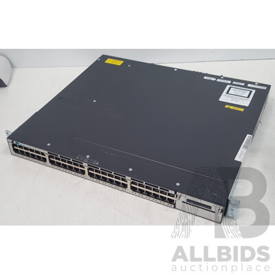 Cisco (WS-C3750X-48P-S) Catalyst 3750-X Series PoE+ 48-Port Gigabit Ethernet Switch