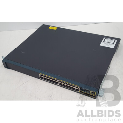 Cisco (WS-C2960S-24PS-L) Catalyst 2960-S Series PoE+ 24-Port Gigabit Ethernet Switch