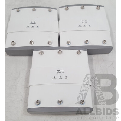 Cisco Assorted Aironet 1250 Series Access Points - Lot of Three