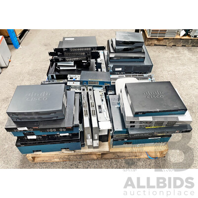 Pallet Lot of Assorted Cisco Routers/Switches