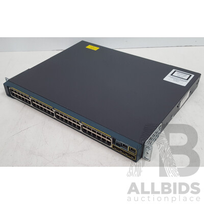 Cisco (WS-C2960S-48FPS-L) Catalyst 2960-S Series PoE+ 48-Port Gigabit Ethernet Switch