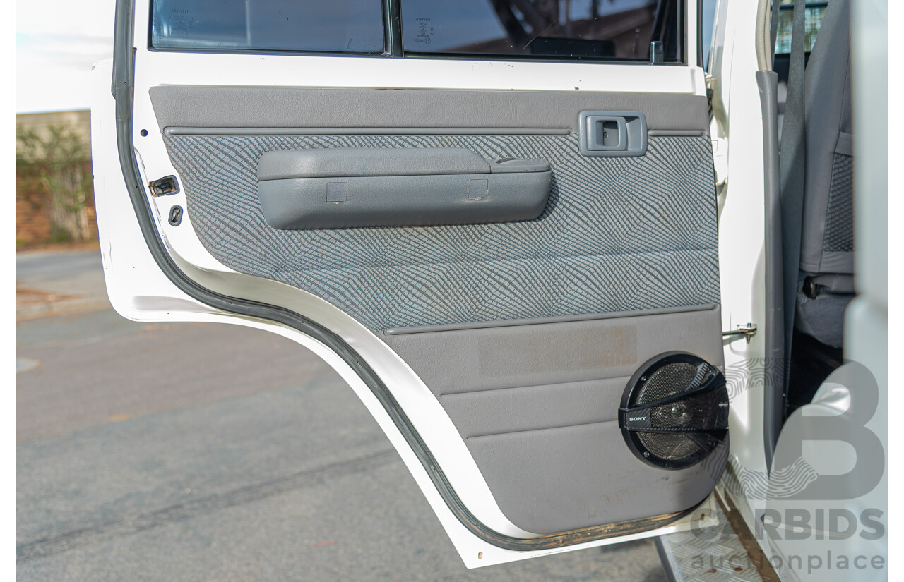 3/2015 Toyota Landcruiser GXL (4x4) VDJ79R Double C/Chas White 4.5L Turbo Diesel V8
