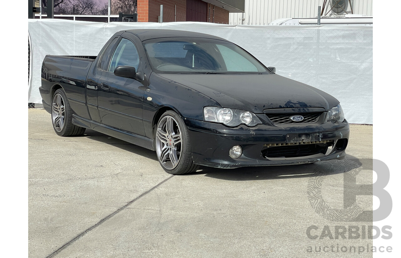 7/2003 Ford Falcon XR6 BA Utility Black 4.0L